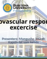 Cardiovascular response to excercise cover