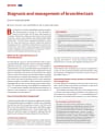 Diagnosis and management of bronchiectasis cover