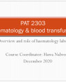 Haematology & Blood Transfusion Overview cover