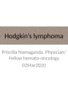 Hodgkin lymphoma cover