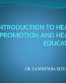 Introduction to Health Promotion and Health Education cover