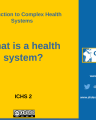 Understanding Complex Health Systems cover