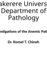 Investigating the anemic patient cover