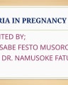 Malaria in Pregnancy cover