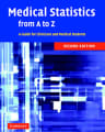 Medical Statistics from A to Z cover