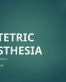 OBSTETRIC ANESTHESIA cover