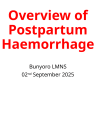 Overview of Postpartum Haemorrhage cover