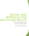 SEXUAL AND REPRODUCTIVE HEALTH AND RIGHTS cover