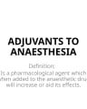 ADJUVANTS TO ANAESTHESIA cover