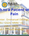 Appproach to a patient with Chest Pain cover