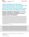 CLINICAL MANAGEMENT AND THERAPEUTIC OPTIMIZATION OF PATIENTS WITH HEART FAILURE WITH REDUCED EJECTION FRACTION AND LOW BLOOD PRESSURE cover