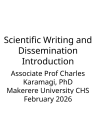SCIENTIFIC WRITING AND DISSEMINATION: INTRODUCTION cover
