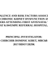 prevalence and risk factors associated with chronic kidney diasease cover