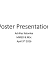 POSTER PRESENTATION cover