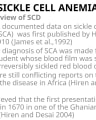 RECESS TERM LECTURE SICKLE CELL ANEMIA 20 1 2021 cover