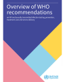 OVERVIEW OF WHO RECOMMENDATIONS ON HIV AND SEXUALLY TRANSMITTED INFECTION TESTING, PREVENTION, TREATMENT, CARE AND SERVICE DELIVERY cover