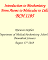INTRODUCTION TO BIOCHEMISTRY cover