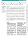 DIAGNOSIS AND MANAGEMENT OF ACUTE HYPERKALAEMIA cover