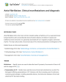 ATRIAL FIBRILLATION: CLINICAL MANIFESTATIONS AND DIAGNOSIS cover