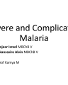 SEVERE AND COMPLICATED MALARIA cover