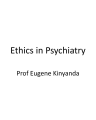 ETHICS IN PSYCHIATRY cover