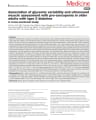 ASSOCIATION OF GLYCEMIC VARIABILITY AND ULTRASOUND MUSCLE ASSESSMENT WITH PRE-SARCOPENIA IN OLDER ADULTS WITH TYPE 2 DIABETES cover