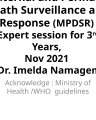 From Dr Namagembe PPT slides MPDR related Expert session cover