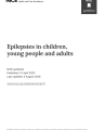 EPILEPSIES IN CHILDREN, YOUNG PEOPLE AND ADULTS cover