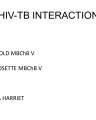 HIV-TB INTERACTION cover
