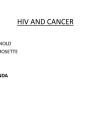 HIV AND CANCER cover