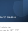 RESEARCH PROPOSAL cover