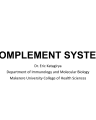 COMPLEMENT SYSTEM cover