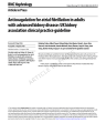 ANTICOAGULATION FOR ATRIAL FIBRILLATION IN ADULTS WITH ADVANCED KIDNEY DISEASE: UK KIDNEY ASSOCIATION CLINICAL PRACTICE GUIDELINE cover