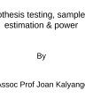 Sample size estimation, power & hypothesis testing 2025 (2) cover