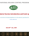 MALARIA VACCINE INTRODUCTION AND SCALE UP cover