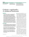 CIRRHOTIC COAGULOPATHY: A REBALANCED HEMOSTASIS cover