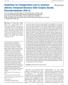 GUIDELINES FOR INTRAOPERATIVE CARE IN CESAREAN DELIVERY: ENHANCED RECOVERY AFTER SURGERY SOCIETY RECOMMENDATIONS (PART 2) cover