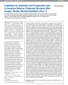 GUIDELINES FOR ANTENATAL AND PREOPERATIVE CARE IN CESAREAN DELIVERY: ENHANCED RECOVERY AFTER SURGERY SOCIETY RECOMMENDATIONS (PART 1) cover