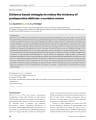 EVIDENCE-BASED STRATEGIES TO REDUCE THE INCIDENCE OF POSTOPERATIVE DELIRIUM: A NARRATIVE REVIEW cover