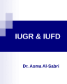 IUGR & IUFD د.اسماء cover