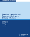 DETECTION, PREVENTION AND TREATMENT OF DELIRIUM IN CRITICALLY ILL PATIENTS cover