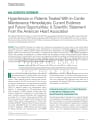 Hypertension in Patients Treated With In-Center Maintenance Hemodialysis: Current Evidence and Future Opportunities: A Scientific Statement From the American Heart Association cover