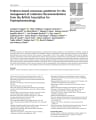 EVIDENCE-BASED CONSENSUS GUIDELINES FOR THE MANAGEMENT OF CATATONIA: RECOMMENDATIONS FROM THE BRITISH ASSOCIATION FOR PSYCHOPHARMACOLOGY cover