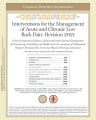 INTERVENTIONS FOR THE MANAGEMENT OF ACUTE AND CHRONIC LOW BACK PAIN: REVISION 2021 cover