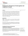 Perioperative Management of Anticoagulant and Antiplatelet Therapy cover