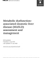 METABOLIC DYSFUNCTION-ASSOCIATED STEATOTIC LIVER DISEASE (MASLD): ASSESSMENT AND MANAGEMENT cover