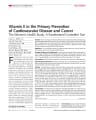 VITAMIN E IN THE PRIMARY PREVENTION OF CARDIOVASCULAR DISEASE AND CANCER cover