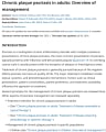 CHRONIC PLAQUE PSORIASIS IN ADULTS: OVERVIEW OF MANAGEMENT cover