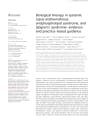 BIOLOGICAL THERAPY IN SYSTEMIC LUPUS ERYTHEMATOSUS cover