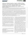 INFECTIOUS DISEASES SOCIETY OF AMERICA (IDSA) POSITION STATEMENT: WHY IDSA DID NOT ENDORSE THE COMMUNITY-ACQUIRED PNEUMONIA GUIDELINES 2025 UPDATE cover